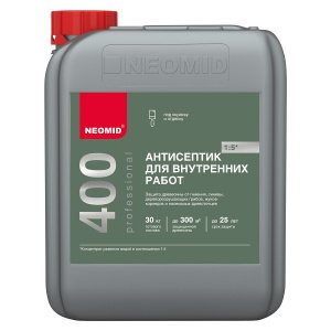 Антисептик для внутренних работ Neomid 400, цвет: бесцветный (канистра: 5л) – купить в Москве