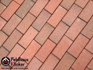 Тротуарный клинкерный кирпич Feldhaus Klinker Премиум Прямоугольник Gala Flamea полный прокрас 240х118х52 мм – купить в Москве