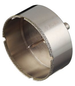 Коронка алмазная по керамике и кафелю с центрирующим сверлом 80 мм, TRIO-DIAMOND, арт.400080 – купить в Москве