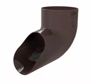 Отвод трубы GLC PVC 152/100 мм ПВХ RAL8019 темно-коричневый – купить в Москве