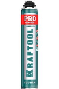 Пена KRAFTOOL KRAFTFLEX PROFI  профессиональная полиуретановая, для монтажного пистолета, всесезонная, SVS, 750 мл арт.41182_z01 – купить в Москве