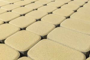 Тротуарная плитка Braer Premium Классико Дуо песочный частичный прокрас 172/115х115х40 мм – купить в Москве