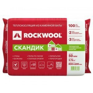 Теплоизоляция Rockwool Лайт Баттс Скандик 800х600х50 – купить в Москве