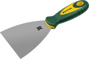 Шпательная лопатка KRAFTOOL с 2-компонентной ручкой, нержавеющее полотно, 100мм арт.10035-100 – купить в Москве