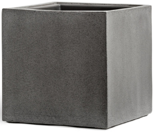 Кашпо TREEZ Effectory Beton куб 600x600x600 мм тёмно-серый бетон 41.3317-02-005-GR-60 – купить в Москве