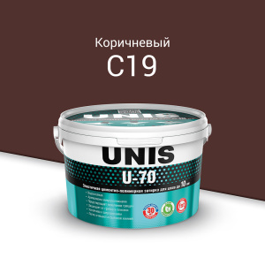 Затирка для швов Unis U-70 С19 Коричневый 1 кг – купить в Москве