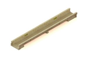 Лоток водоотводный полимербетонный CompoMax Basic ЛВ-10.14.06-П, размер: 1000х138х60мм, Standartpark, арт.7010 – купить в Москве