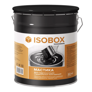 Мастика гидроизоляционная Технониколь Isobox ведро 22 л 487107 – купить в Москве