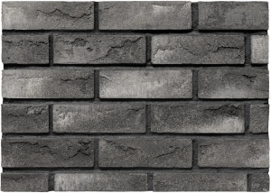 Минеральная плитка плоская BrickWell Traditional 215x65x20 мм графит с белой патиной – купить в Москве
