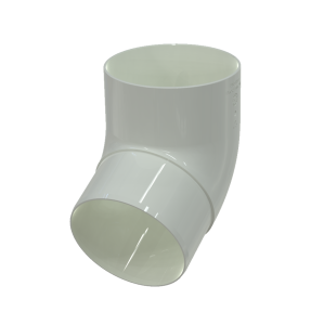 Водосточная система GLC PVC 152/100мм, колено трубы 67гр. d100мм, ПВХ, цвет: RAL9010-белый – купить в Москве