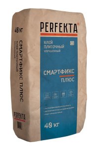 Клей для керамогранита, натурального камня и клинкерной плитки Perfekta Смартфикс Плюс, цвет: серый (мешок 40кг) – купить в Москве