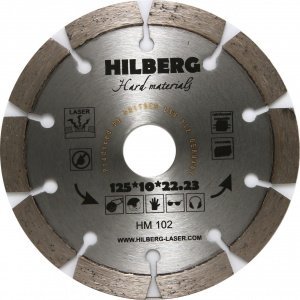 Диск алмазный отрезной 125*10*22,23 мм, Hilberg Hard Materials Лазер, HM102, арт.HM102 (180125) – купить в Москве