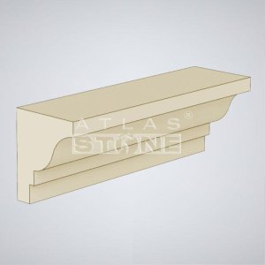 Декоративное изделие из бетона Atlas Stone (Атлас Стоун) цвет: 171, размер: 500х375х310мм, венчающий карниз ВК-1 – купить в Москве