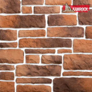 Искусственный камень угловой Kamrock Грубый скол 04272 коричневый – купить в Москве