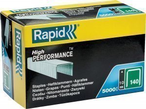Скобы плоские RAPID тип 140, супертвердые, профессиональные, 10мм, 5000шт арт.11910711 – купить в Москве
