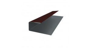 Металлический сайдинг Grand Line, J-профиль 18мм 0,5, стальной, покрытие: GreenCoat Pural BT, цвет: RR32-темно-коричневый – купить в Москве