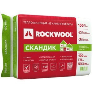 Теплоизоляция Rockwool Лайт Баттс Скандик 800х600х100 – купить в Москве