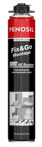 Клей-пена монтажный Penosil Premium Fix&Go Montage в аэрозольном баллоне, 750мл арт.A3023 – купить в Москве