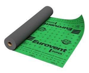 Супердиффузионная мембрана Eurovent Super 170 г/м2 50х1,5 м зеленый/антрацит – купить в Москве