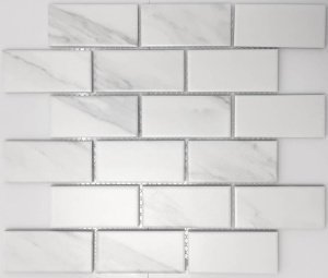 Керамическая мозаика Caramelle Mosaic Porcelain Белый матовая 291х295х5 мм мозаика 14499 – купить в Москве