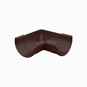 Водосточная система GALECO PVC 152/100(80)мм, внутренний угол желоба 90гр., полукруглый с усиленным уплотнит. элементом, ПВХ, цвет: шоколадный – купить в Москве