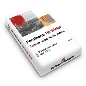 Теплый кладочный раствор Porotherm TM Winter -10C 20 кг – купить в Москве