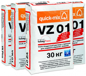 Кладочный раствор для облицовочного кирпича Quick-mix VZ 01 winter (зимний), цвет: алебастрово-белый (A) (мешок 30кг), арт.72187 – купить в Москве