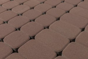 Тротуарная плитка Braer Premium Классико Дуо винный частичный прокрас 172/115х115х40 мм – купить в Москве