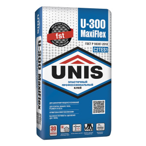 Клей плиточный Unis MaxiFlex U-300 25 кг – купить в Москве