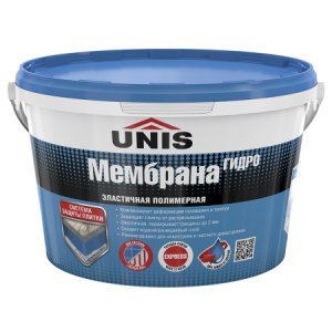 Гидроизоляция полимерная эластичная UNIS Мембрана Гидро 4 кг – купить в Москве