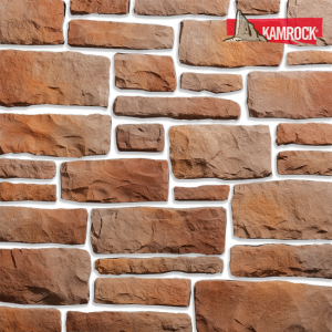 Искусственный камень плоский Kamrock Грубый скол 04170 коричневый – купить в Москве