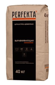 Штукатурка фасадная Perfekta Выравнивающая, цвет: серый (мешок 40кг) – купить в Москве