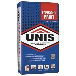 Наливной пол Unis ГОРИЗОНТ Profi мешок 20 кг – купить в Москве