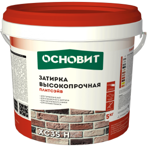 Затирка цементная высокопрочная Основит ПЛИТСЭЙВ XC35 H, цвет: 010 белый (ведро 5кг) – купить в Москве