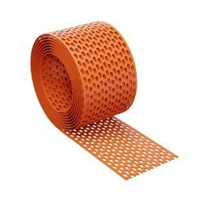Карнизная сетка Eurovent Eaves Grate PP кирпичный RAL8004 100 мм L = 5000 мм – купить в Москве