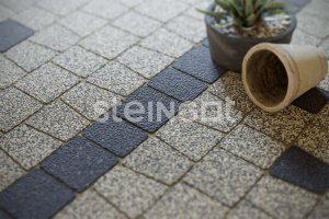 Тротуарная плитка Steingot Премиум Классика Арко stella nera частичный прокрас 100х100/90/75/65х60 мм – купить в Москве