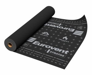 Супердиффузионная мембрана Eurovent Stratos 210 г/м2 50х1,5 м антрацит/антрацит – купить в Москве
