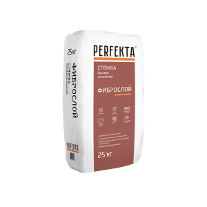 Стяжка пола Perfekta Фиброслой, цвет: серый (мешок 25кг) – купить в Москве