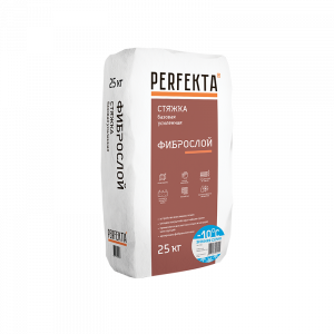Стяжка пола Perfekta Фиброслой Зимняя серия, цвет: серый (мешок 25кг) – купить в Москве