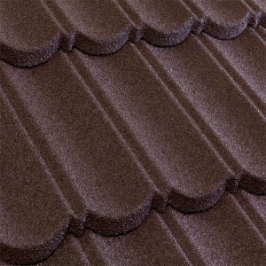 Композитная черепица гонт Metrotile MetroBond коричневый  с посыпкой 1330х410 мм – купить в Москве