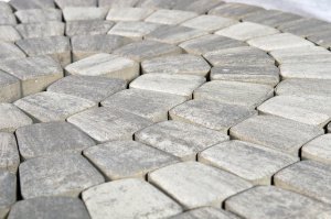 Тротуарная плитка Braer Premium Классико круговая туман частичный прокрас 110/73х115х60 мм – купить в Москве
