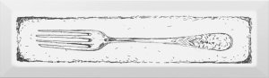 Керамическая плитка Kerama Marazzi Гамма Fork чёрный матовая 285х85х9,2мм декор NT/B26/9001 – купить в Москве