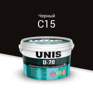 Затирка для швов Unis U-70 С15 Черный 1 кг – купить в Москве