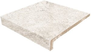 Клинкерная плитка Gresmanc Evolution цвет: Stone White, поверхность: Матовая размер: 330х310х14мм, ступень фронтальная 36816 – купить в Москве
