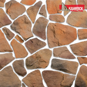 Искусственный камень плоский Kamrock Бут 08270 коричневый – купить в Москве