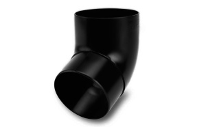 Водосточная система GALECO PVC 152/100мм, колено 67гр. d100мм, ПВХ, цвет: черный – купить в Москве
