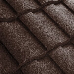 Композитная черепица гонт Metrotile MetroRoman коричневый с посыпкой 1280х410 мм – купить в Москве