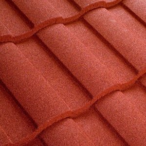 Композитная черепица гонт Metrotile MetroRoman красный с посыпкой 1280х410 мм – купить в Москве