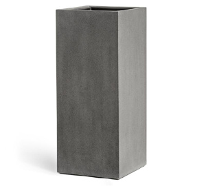 Кашпо TREEZ Effectory Beton высокий куб 310x310x970 мм тёмно-серый бетон 41.3317-02-010-GR-97 – купить в Москве