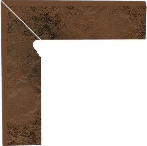 Клинкерная плитка Paradyz Semir цвет: Beige, поверхность: Гладкая размер:  81х300х11мм цоколь левый – купить в Москве